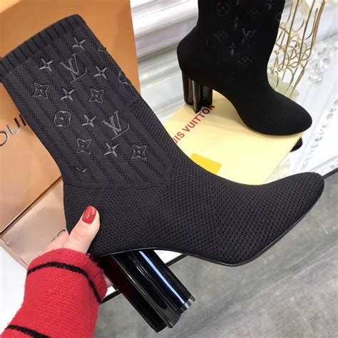 louis vuitton heels boots